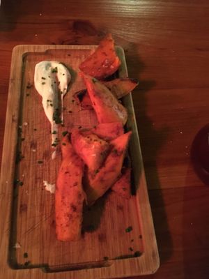 Boniato con veganesa  at Blu Bar in Barcelona