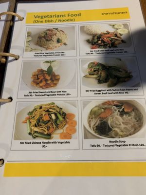 Menu at Rafflesia Cafe in Khao Sok