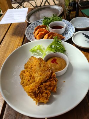 Fried "chicken" at Chay Vegan Kitchen in Nuremberg