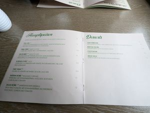 Menu at Chay Vegan Kitchen in Nuremberg