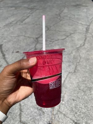 Organic carrot-beet juice  at Sugar Apple Organic Cafe in Key West