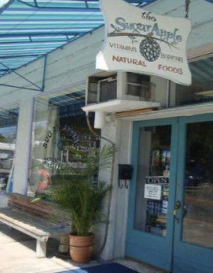 Storefront at Sugar Apple Organic Cafe in Key West