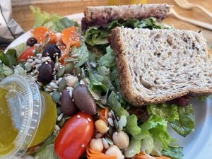 Peaceful tempeh sandwich   at Sugar Apple Organic Cafe in Key West