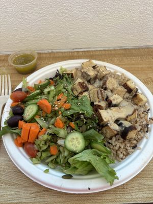 Grilled Tofu and Rice   at Sugar Apple Organic Cafe in Key West