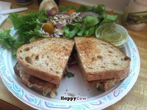 tempeh reuban  at Sugar Apple Organic Cafe in Key West