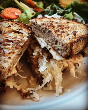 Tempeh Reuben at Sugar Apple Organic Cafe in Key West