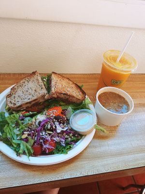 Peaceful tempeh at Sugar Apple Organic Cafe in Key West