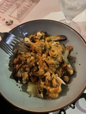 Vegan Poutine  at La Goma in Granada