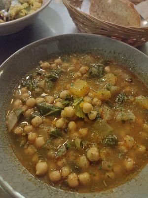 Puchero de garbanzos con acelgas at La Goma in Granada