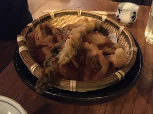 Vegetable tempura at Café Japonais in Bordeaux