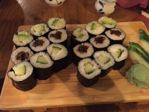 Vegan maki set at Café Japonais in Bordeaux