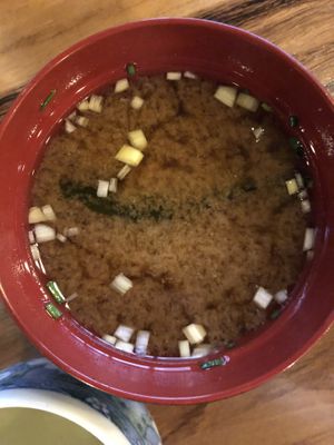 Miso soup   at Café Japonais in Bordeaux