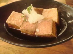 Tofu frito at Café Japonais in Bordeaux