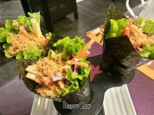 Nori wraps.  These have a yummy sauce. at SUHU - Huayuan Building in Beijing