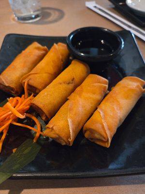 Veggie rolls at The Happy Sumo in Provo