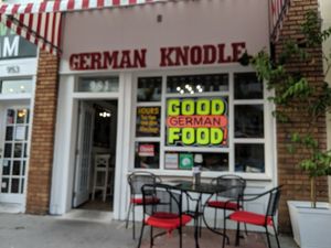 Storefront at The German Knodle in St Petersburg