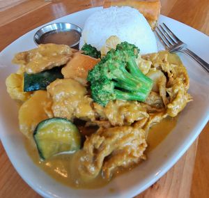 Indonesian Yellow Coconut Curry at Padmanadi in Edmonton
