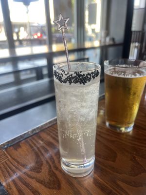 Sesame highball  at Tajima Ramen - North Park in San Diego