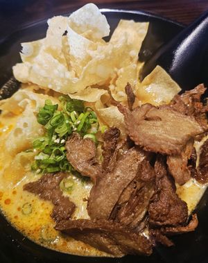 Golden Curry vegan style with mock duck at Buta Japanese Ramen in San Diego