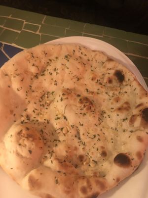 Garlic naan   at Ellora in Stockholm