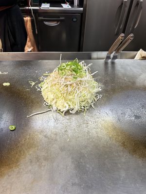 Lots of veggies  at Roku in Hiroshima