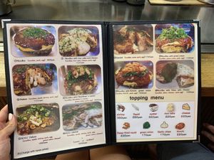 Menu  at Roku in Hiroshima