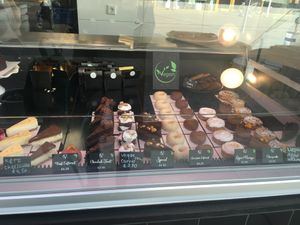 Their vegan pastries on offer on a random Saturday. They also offered several types of chocolate and cookies. at Viola's Patisserie in Eindhoven