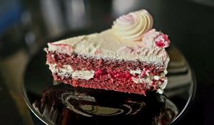 Red velvet at Viola's Patisserie in Eindhoven