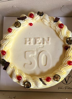 Lemon cake at Viola's Patisserie in Eindhoven