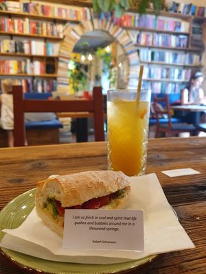 Baguette hummus at Cytat Cafè in Krakow