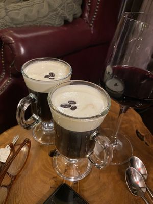 Irish coffees   at Beck Hall in Malham