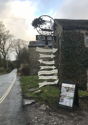FAQ sign😉 at Beck Hall in Malham