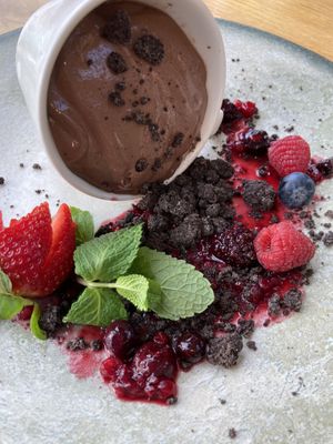 Chocolate ganache  #Veganuary at Beck Hall in Malham