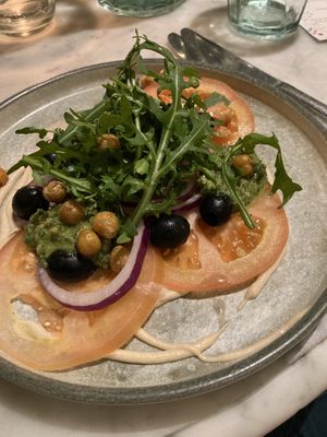 Lebanese Caprese #Veganuary at Beck Hall in Malham