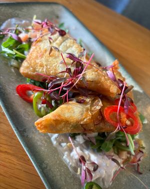 Samosas   at Beck Hall in Malham