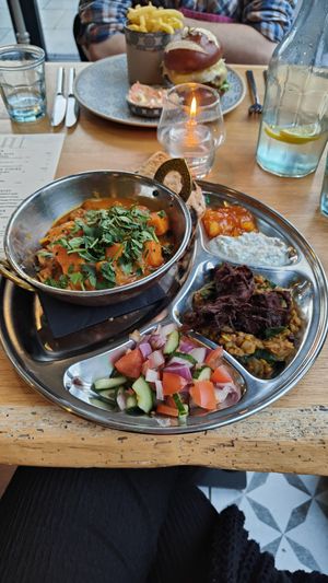 North Indian Thali at Beck Hall in Malham
