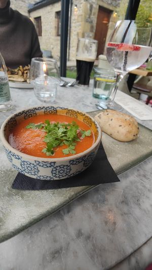 Tomato & Coconut Soup at Beck Hall in Malham