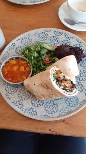 Pakora wrap at Beck Hall in Malham