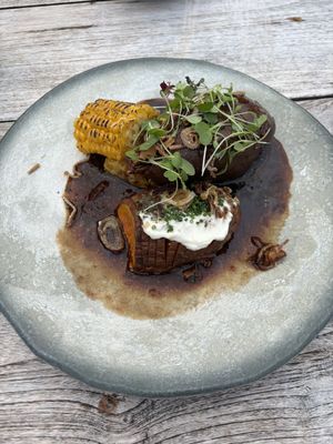 Seitan short ribs   at Beck Hall in Malham