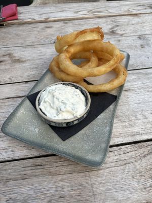 Onion rings   at Beck Hall in Malham