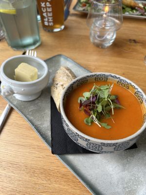 Red pepper and tomato soup   at Beck Hall in Malham