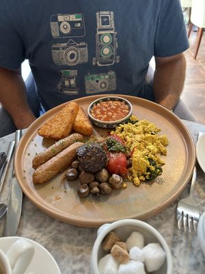 Vegan breakfast   at Beck Hall in Malham