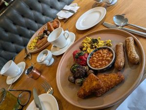 Great vegan brekkies at Beck Hall in Malham