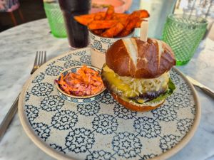 The Beck Hall Burger at Beck Hall in Malham