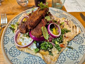 Middle Eastern kofta at Beck Hall in Malham