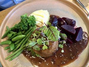Mushroom stroganoff   at Beck Hall in Malham