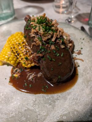 Slow Cook Short Rib with cinnamon bone at Beck Hall in Malham