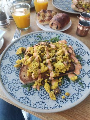Tofu on toast at Beck Hall in Malham