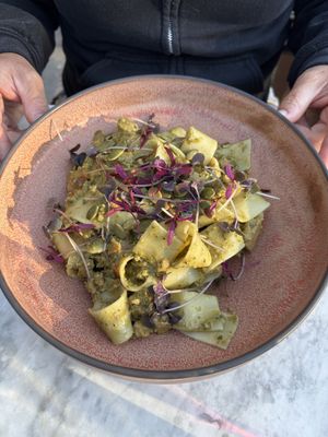 Pasta with chicken  at Beck Hall in Malham