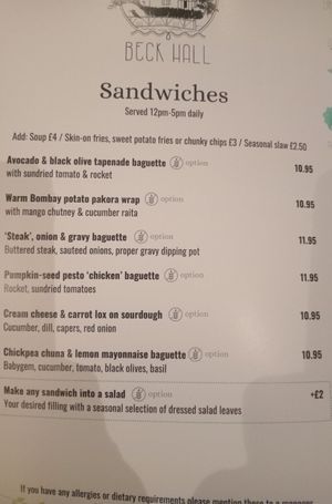 Lunch at Beck Hall in Malham